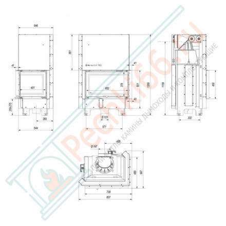 Стальная топка MBM/P/BS/G (Kratki)