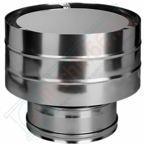 Дефлектор на трубу с изол (НЕРЖ-321/0,5-НЕРЖ-439/0,5) d-130/210 (Дымок-Lux) в Кемерово