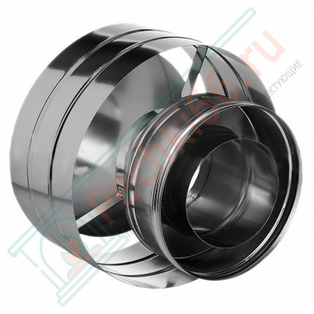 Дефлектор на трубу с изол (НЕРЖ-321/0,5-НЕРЖ-439/0,5) d-250/330 (Дымок-Lux)