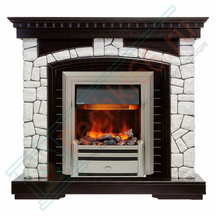 Электрический Каминокомплект Glasgow - Венге / Белый с очагом Chesford
