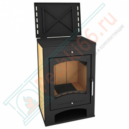 Печь-камин Варта Аква с плитой (Мета) до 260 м3