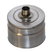 Заглушка с конденсатотводом (НЕРЖ-439/0,5) d-200 (УМК) Заглушка с конденсатотводом (НЕРЖ-439/0,5) d-200 (УМК)