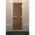 Стеклянная дверь для хамама в золотом профиле, бронза матовая 190х80 (по коробке) (DoorWood)