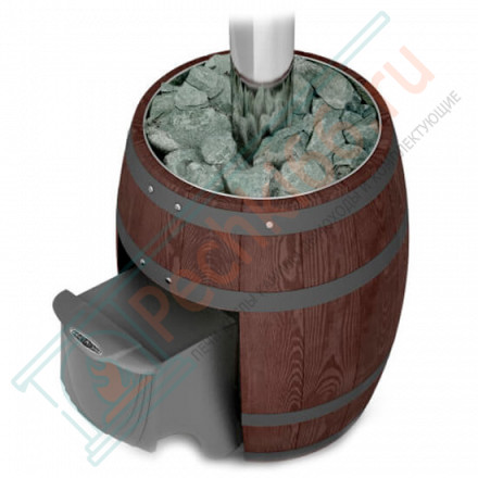 Чугунная банная печь Вариата Cast ДА Баррель палисандр (T.M.F)