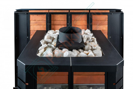 Печь для русской бани № 06МК-20 в кирпичном кожухе (Тройка) до 20 м3