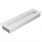 Решётка вентиляционная каминная белая 110х420 42B (Kratki)