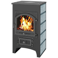 Печь-камин ПК-02-205, с плитой, талькохлорит (Везувий)