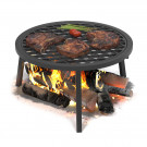 Решетка гриль чугунная Стейк Ø 450мм с подставкой (Везувий) Решетка гриль чугунная Стейк Ø 450мм с подставкой (Везувий)