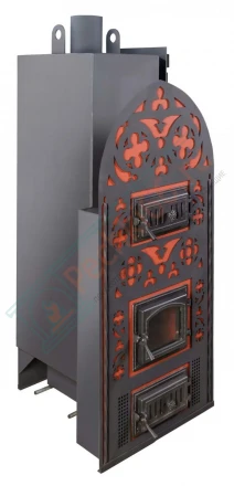 Банная печь Готика 30 с подогревом предбанника (Тройка) до 36 м3