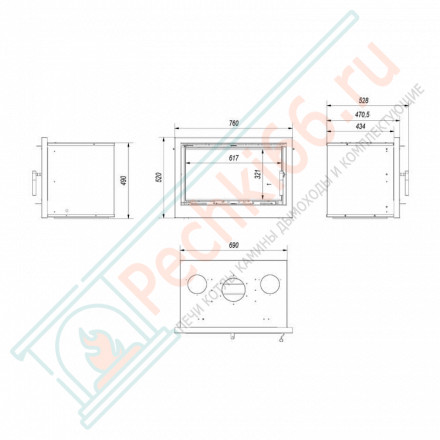 Стальная топка ARKE/70 (Kratki)