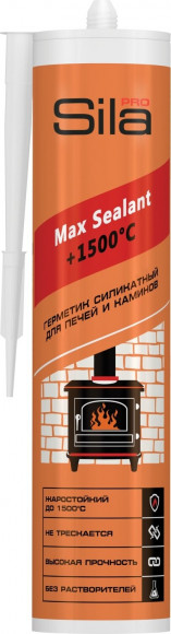 Герметик силикатный термостойкий Max Sealant +1500°, 290 мл (Sila PRO) в Кемерово