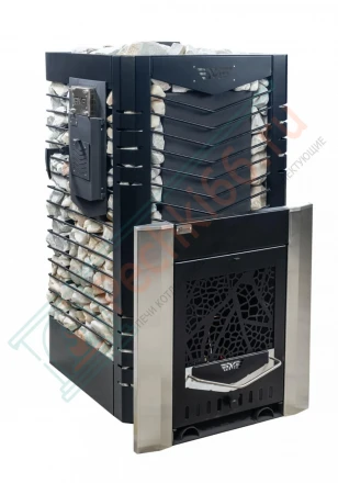 Печь для бани № 06-ГТ 20 на газу с сеткой для камней (усиленная) (Тройка) до 18 м3