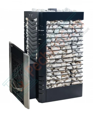 Печь для бани № 06-ГТ 20 на газу с сеткой для камней (усиленная) (Тройка) до 18 м3