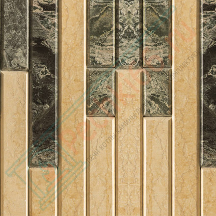 Плитка из камня ламель 1-м² "Жадеит + Сильвия Оро" (Feringer)
