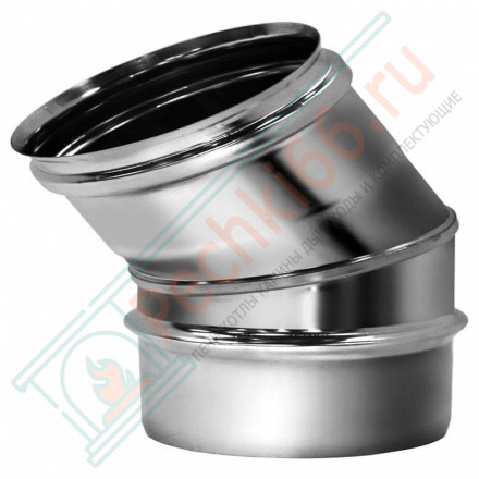 Отвод одностенный 30° (AISI-321/0,8мм) d-150 (Вулкан)