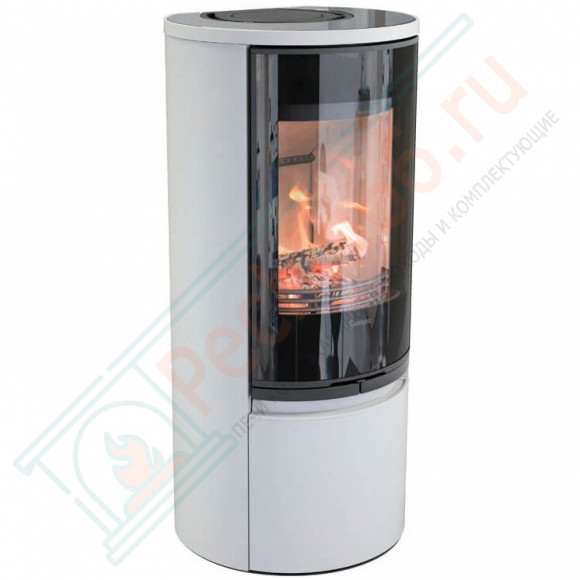 Печь-камин 510G:2 Style, верх стекло, цвет серый (Contura)