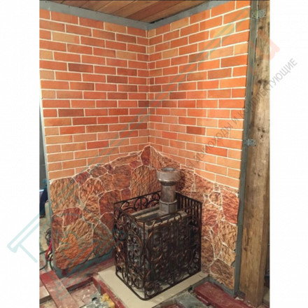 Плитка угловая Рваный Камень Макси, шт. (Терракот)