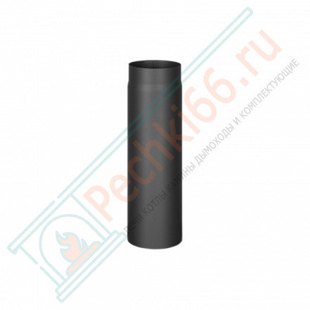Труба L=500, черная d-150 (КПД)