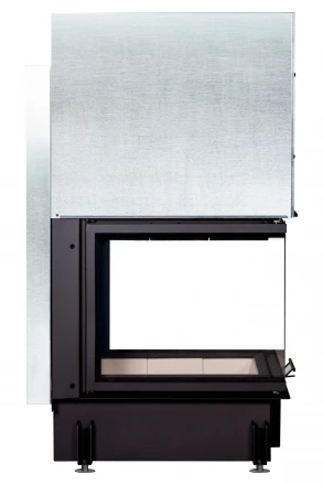 Топка Дельта 700 P три стекла подовое горение принтинг (Экокамин)