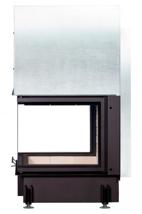Топка Дельта 700 P три стекла подовое горение принтинг (Экокамин)