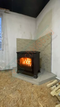 Печь-камин Plamen Tena N под ключ (монтаж 09.06.2018)