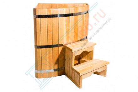 Купель кедровая угловая 130х130х120 (НКЗ)