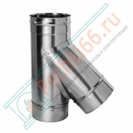 Тройник 45° без изол (НЕРЖ-321/0,5) d-115 (Дымок-Lux)