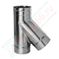 Тройник 45° без изол (НЕРЖ-321/0,5) d-150 (Дымок-Lux)