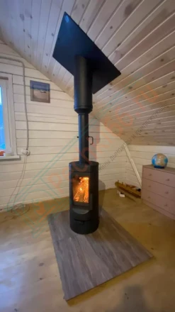 Печь-камин Plamen Tara под ключ (монтаж 02.2022)