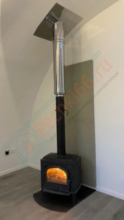 Чугунная печь Morsø 1630 под ключ (монтаж 07.2021)