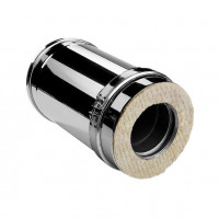 Сэндвич труба V50R с изол L=250 (AISI-321/0,8-AISI-304/0,5) d-104/200 (Вулкан-Cerablanket)