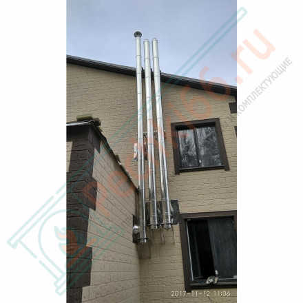 Монтаж дымохода Вулкан