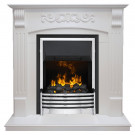 Электрический каминокомплект Sorrento - Белый дуб с очагом Flagstaff Электрический каминокомплект Sorrento - Белый дуб с очагом Flagstaff