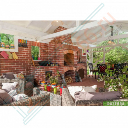 Плитка прямая Леонардо Классик Макси (0.6 м2 в коробке) (Терракот)