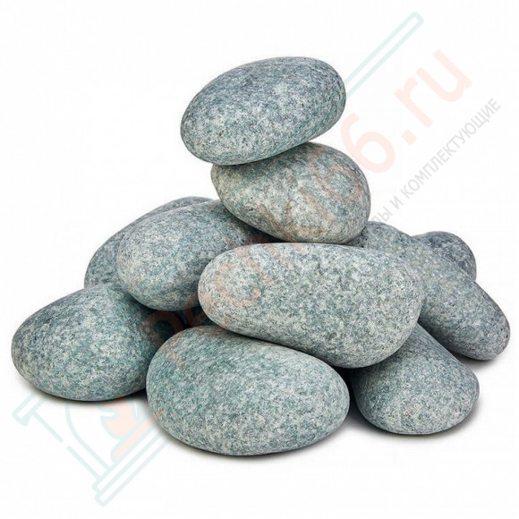 Камень для бани Жадеит шлифованный средний, м/р Хакасия (ведро), 20 кг в Кемерово