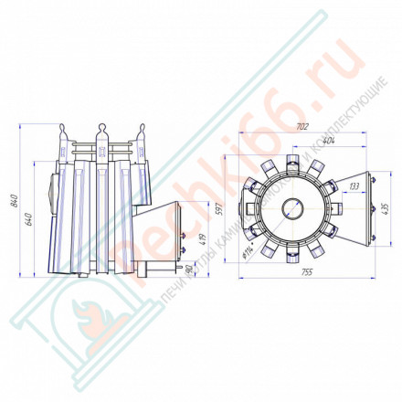 Банная печь Екатерина стронг с панорамным стеклом (Добросталь)