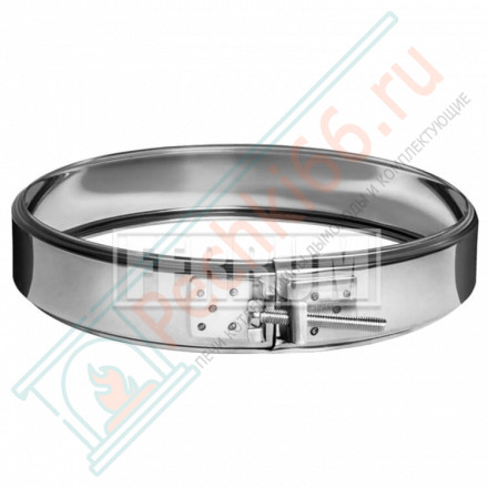 Хомут обжимной (НЕРЖ-430/0,5) d-80 (Феррум)