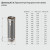 Дымоход L=0,5м (НЕРЖ-430/0,8) d-160 (Ferrum HF)