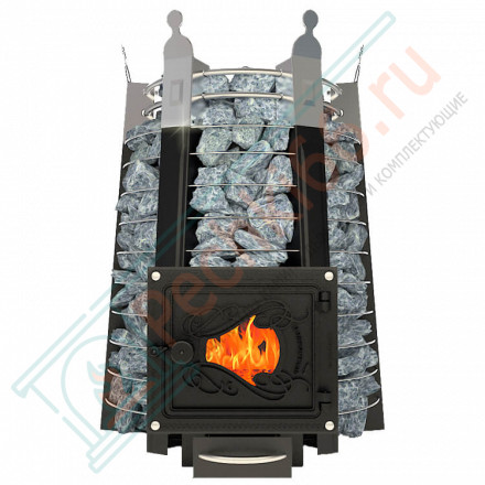 Банная печь Екатерина СТОУН со стеклом (Добросталь)