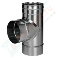 Тройник 90° без изол (НЕРЖ-321/0,5) d-200 (Дымок-Lux)