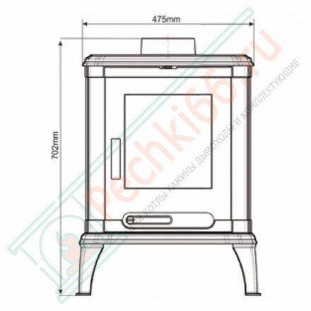 Чугунная печь-камин Adria (NordFlam) до 140 м3