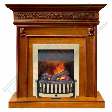 Каминокомплект Valletta - Орех с очагом Danville Brass FB2