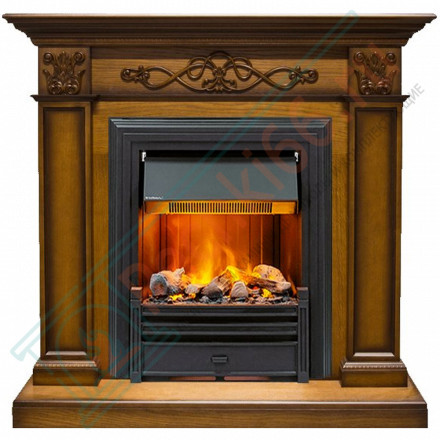 Электрический каминокомплект Verona - Дуб антик с очагом Brookline Black (Dimplex)