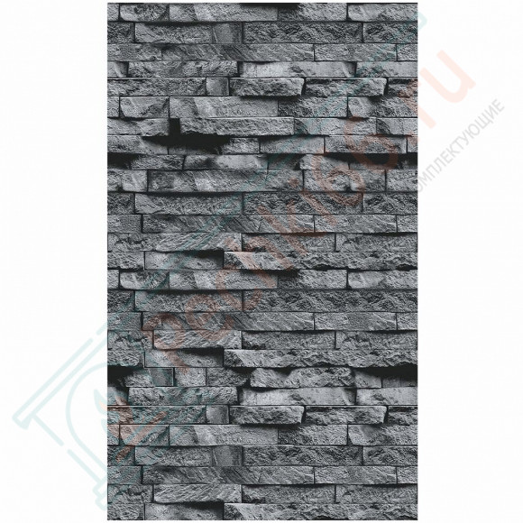 Плита ФАСПАН Серый камень №1008 Вертикаль 8мм 1200х800мм (Везувий) в Кемерово