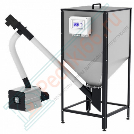 Пеллетная горелка ZOTA Fox 43 (горелка+ПУ+механизм+бункер 200 литров)