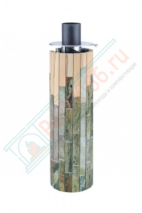 Дымоход - экономайзер Жадеит + Окаменевшее дерево, d-115, L=1000 мм (Feringer)