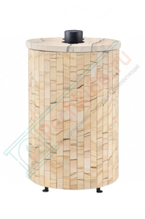 Дровяная банная печь Ферингер УЮТ-18 "Окаменевшее дерево наборный" до 18 м³