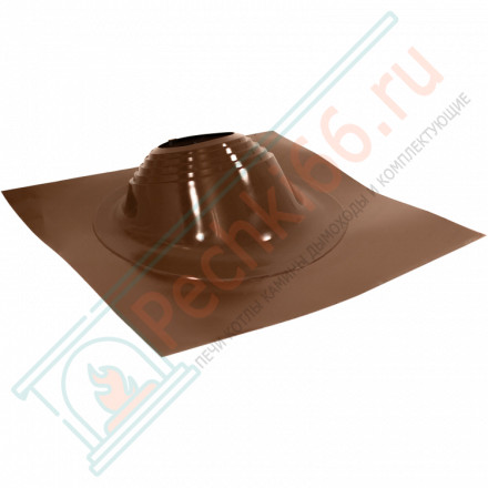 Проходка кровли Мастер Флеш RES №2B (д.178-330 мм, 885x710 мм), коричневый, угловой (No name)