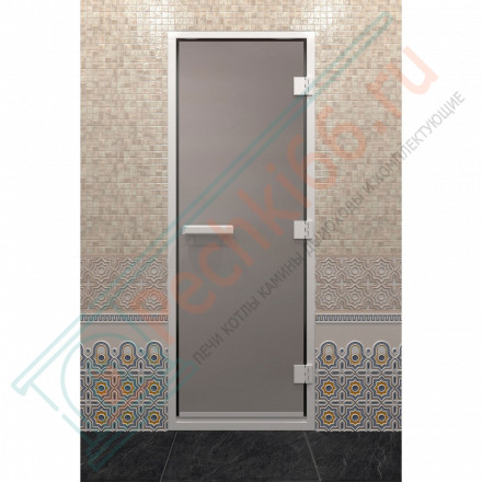 Стеклянная дверь DoorWood Хамам Сатин 200х70 (по коробке)
