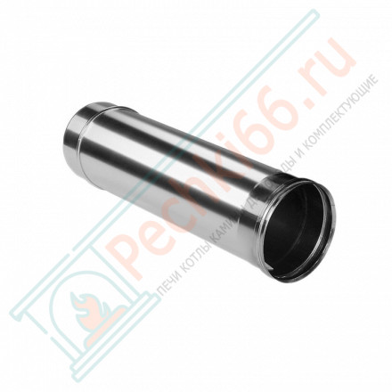 Труба прямая L=500 без изол (НЕРЖ-321/0,8) d-120 (Дымок-Lux)